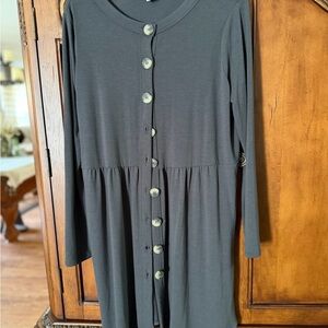 Zenana Outfitters Charcoal Cardigan